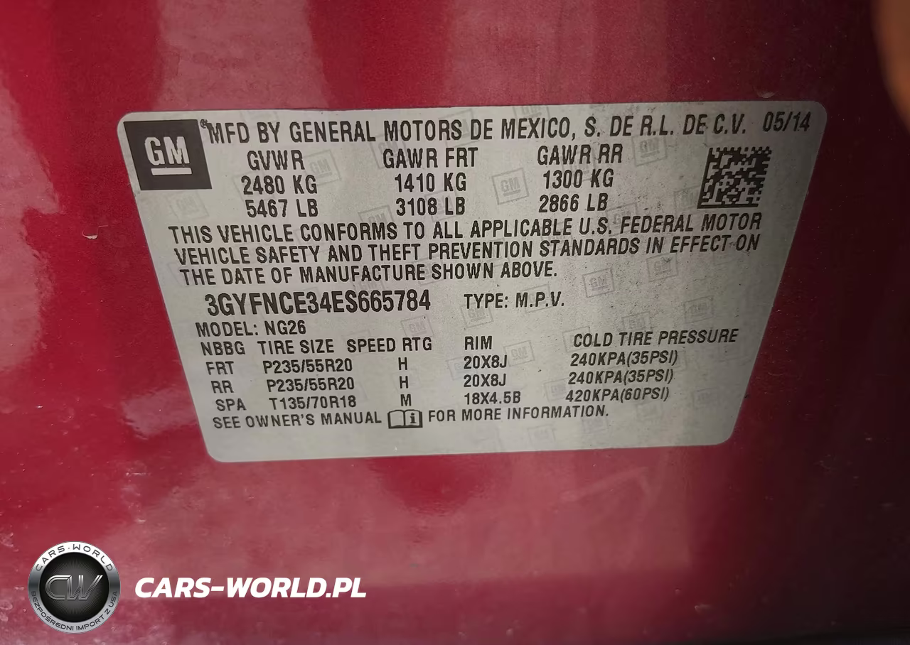 2014 Cadillac Srx Performance Collection VIN:3GYFNCE34ES665784 - 9