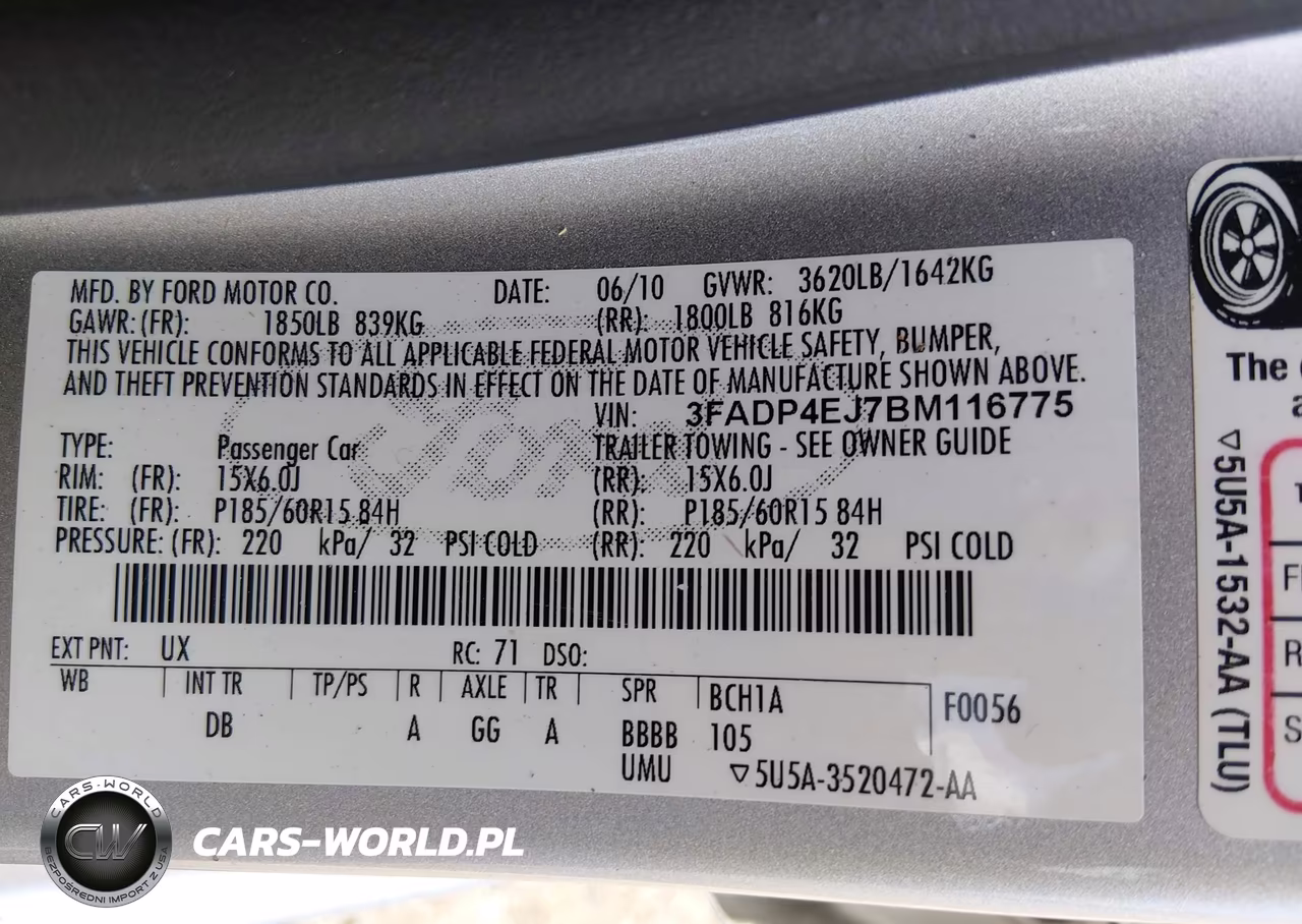 2011 Ford Fiesta Se VIN:3FADP4EJ7BM116775 - 9