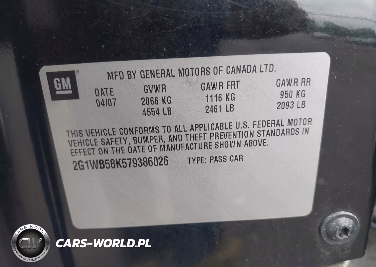 2007 Chevrolet Impala Ls VIN:2G1WB58K579386026 - 9