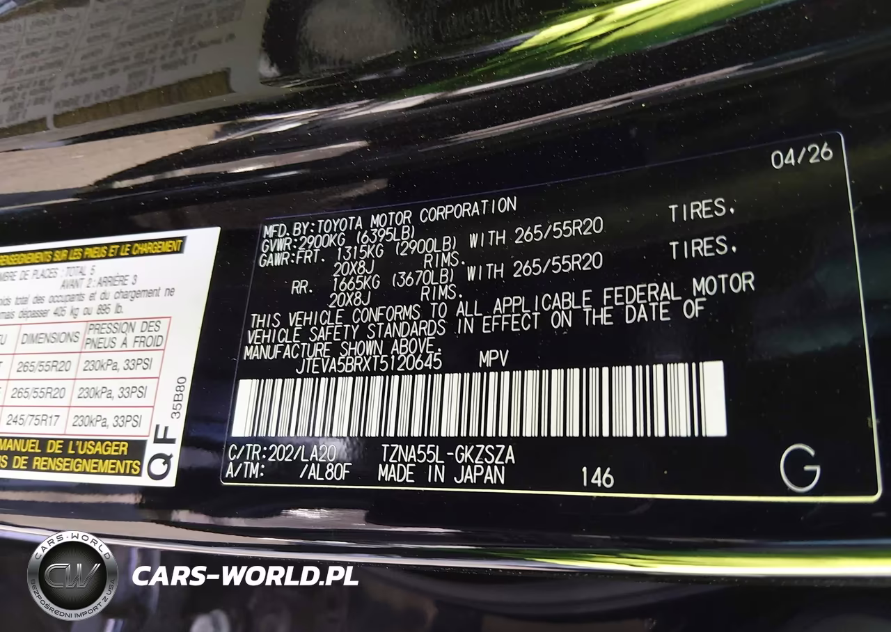 2026 Toyota 4Runner Limited VIN:JTEVA5BRXT5120645 - 9