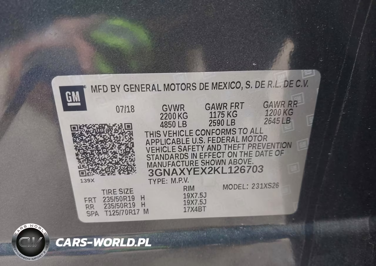 2019 Chevrolet Equinox Premier VIN:3GNAXYEX2KL126703 - 9