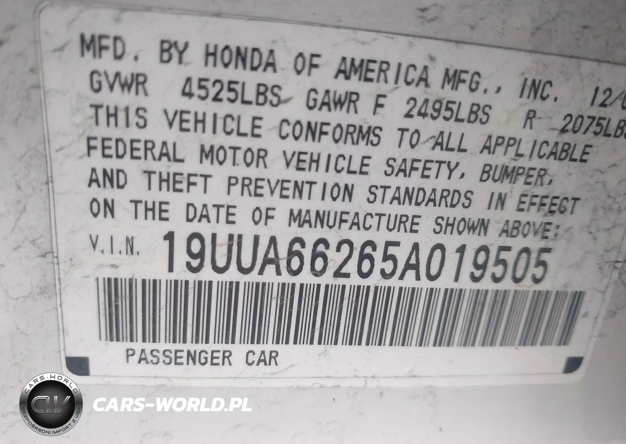 2005 Acura Tl VIN:19UUA66265A019505 - 9