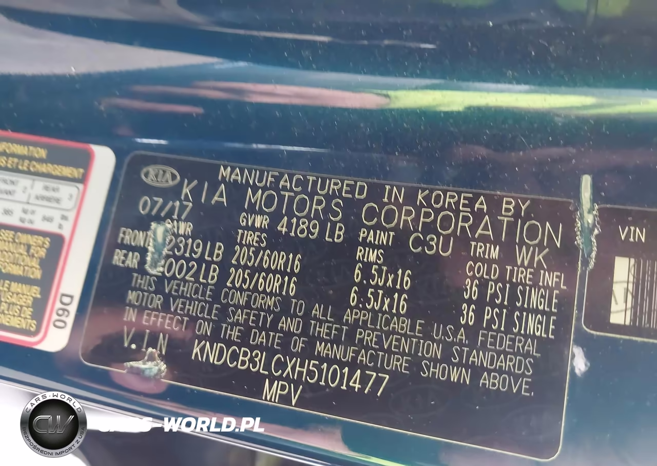 2017 Kia Niro Lx VIN:KNDCB3LCXH5101477 - 9