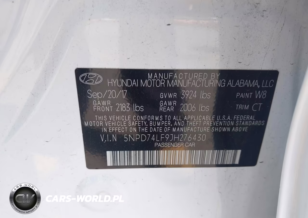 2018 Hyundai Elantra Se VIN:5NPD74LF9JH276430 - 9