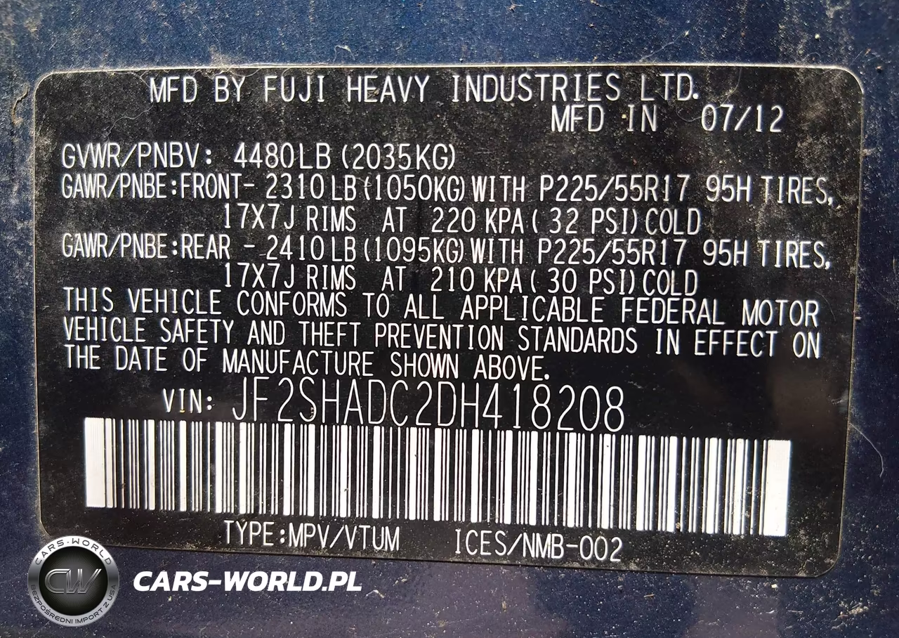 2013 Subaru Forester 2.5X Premium VIN:JF2SHADC2DH418208 - 9