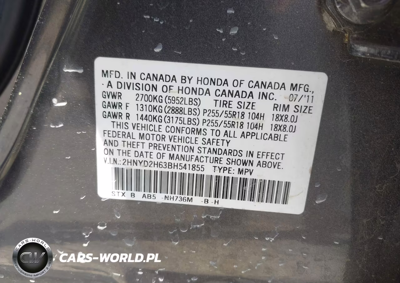 2011 Acura Mdx Technology Package VIN:2HNYD2H63BH541855 - 9