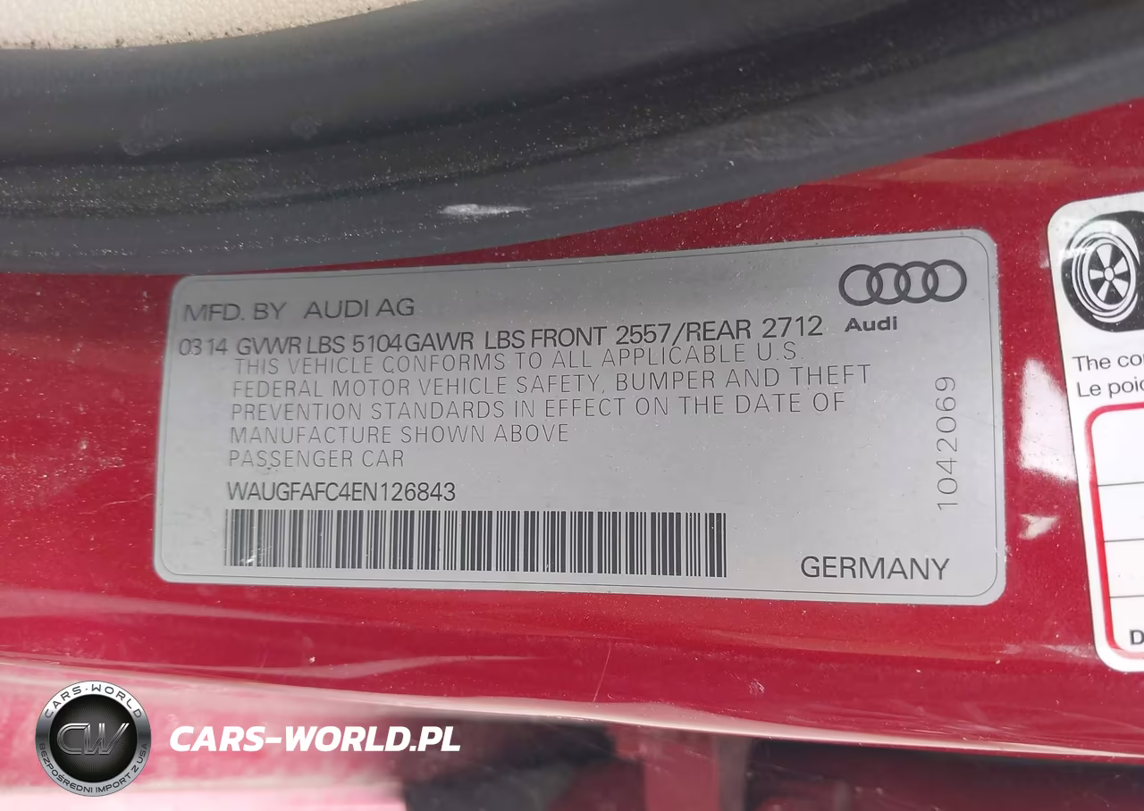 2014 Audi A6 2.0T Premium VIN:WAUGFAFC4EN126843 - 9