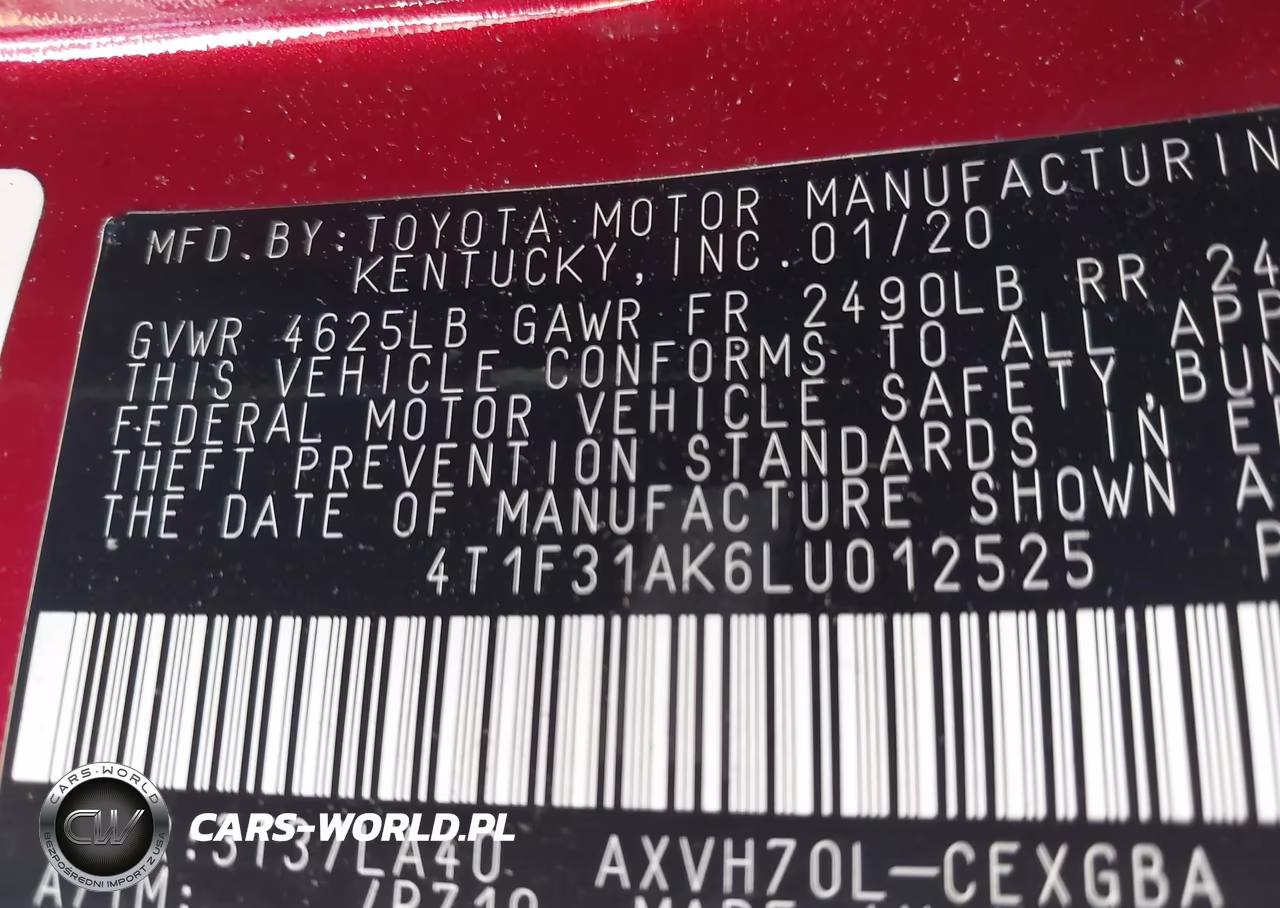 2020 Toyota Camry Hybrid Xle VIN:4T1F31AK6LU012525 - 9