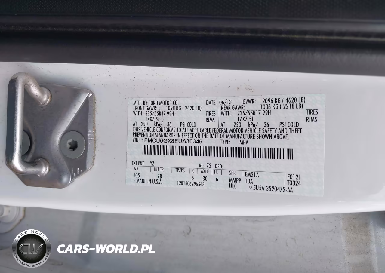 2014 Ford Escape Se VIN:1FMCU0GX8EUA30346 - 9