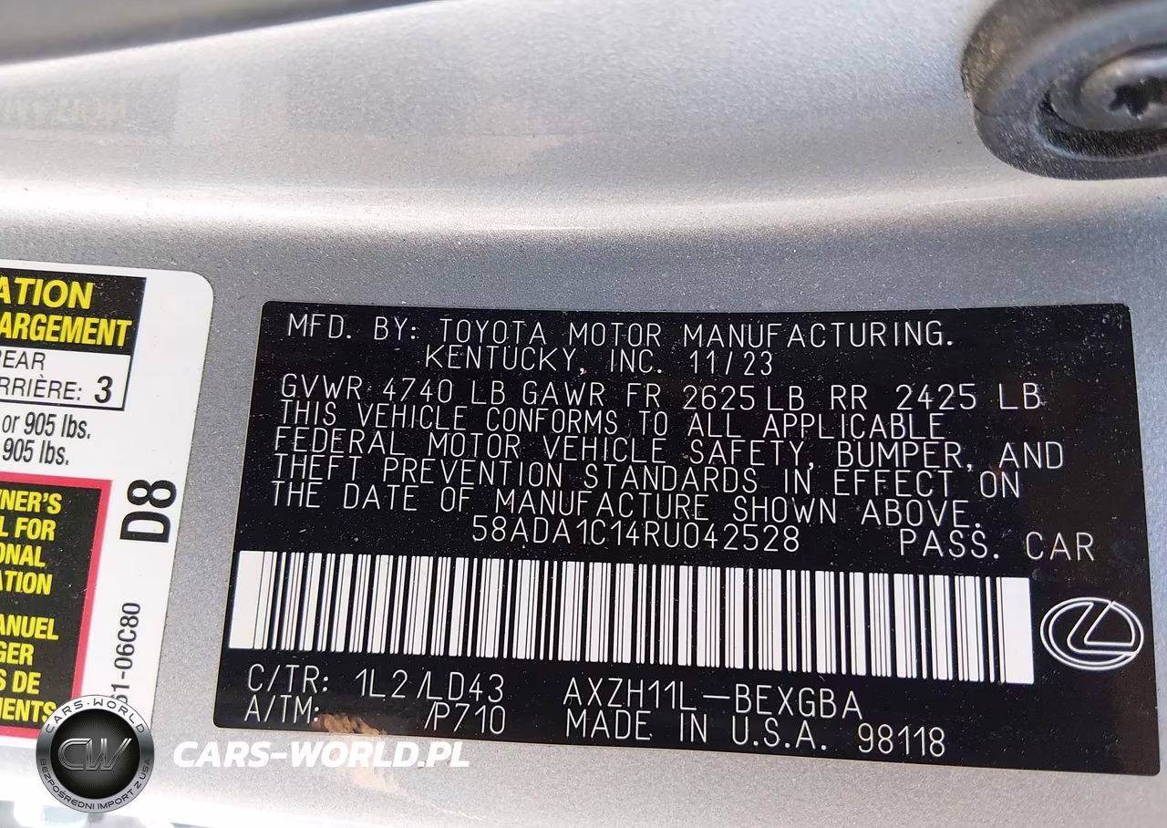 2024 Lexus Es 300H VIN:58ADA1C14RU042528 - 9