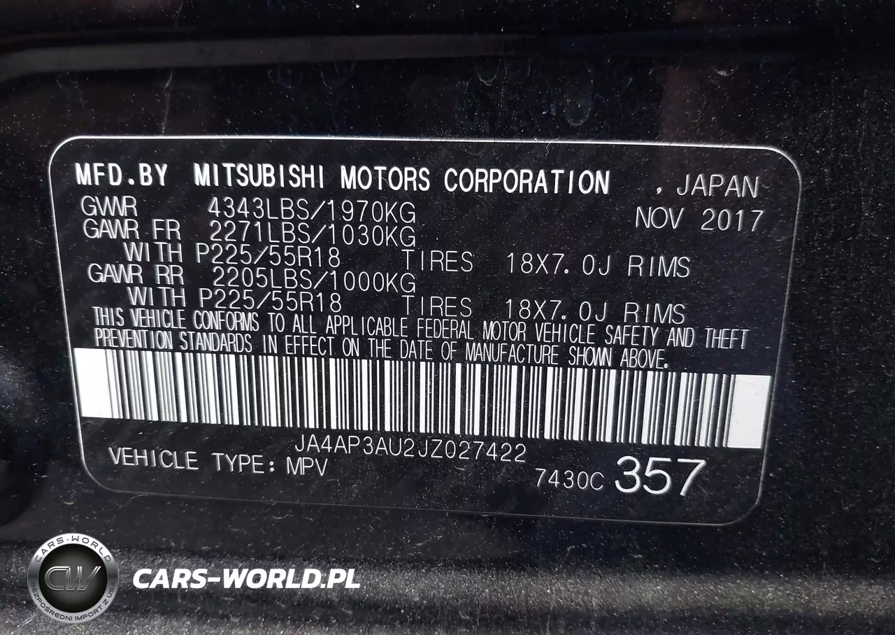 2018 Mitsubishi Outlander Sport 2.0 Es VIN:JA4AP3AU2JZ027422 - 9