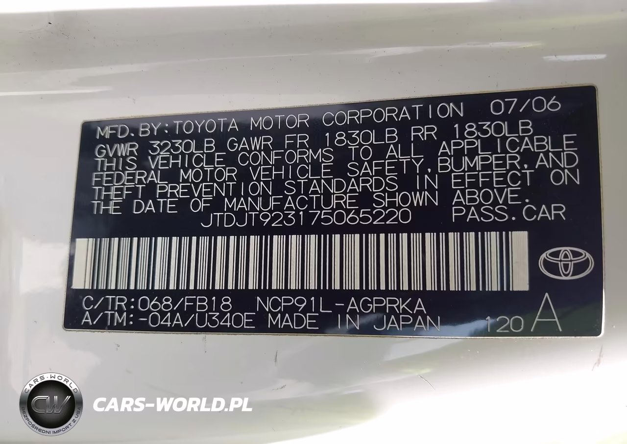 2007 Toyota Yaris VIN:JTDJT923175065220 - 9