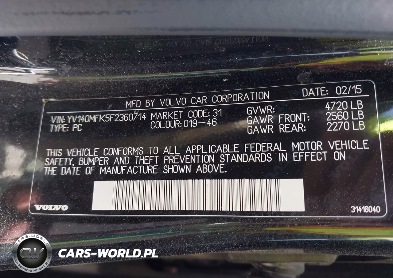 2015 Volvo S60 T5 Premier VIN:YV140MFK5F2360714 - 9