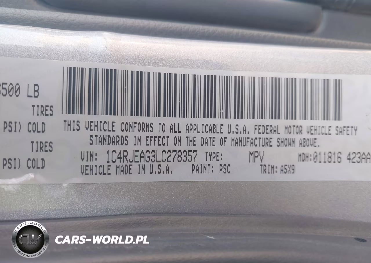 2020 Jeep Grand Cherokee Laredo E 4X2 VIN:1C4RJEAG3LC278357 - 9