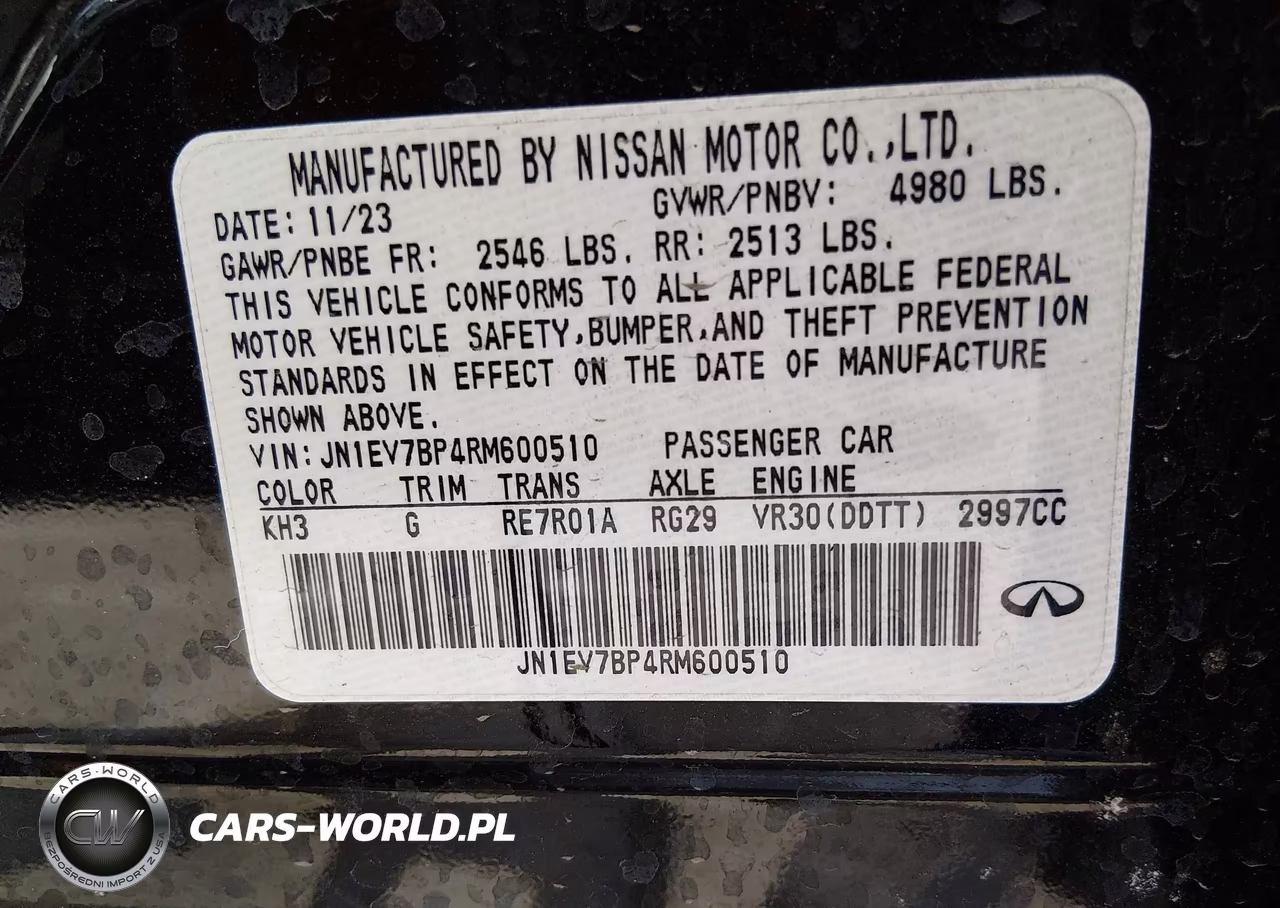 2024 Infiniti Q50 Luxe VIN:JN1EV7BP4RM600510 - 9