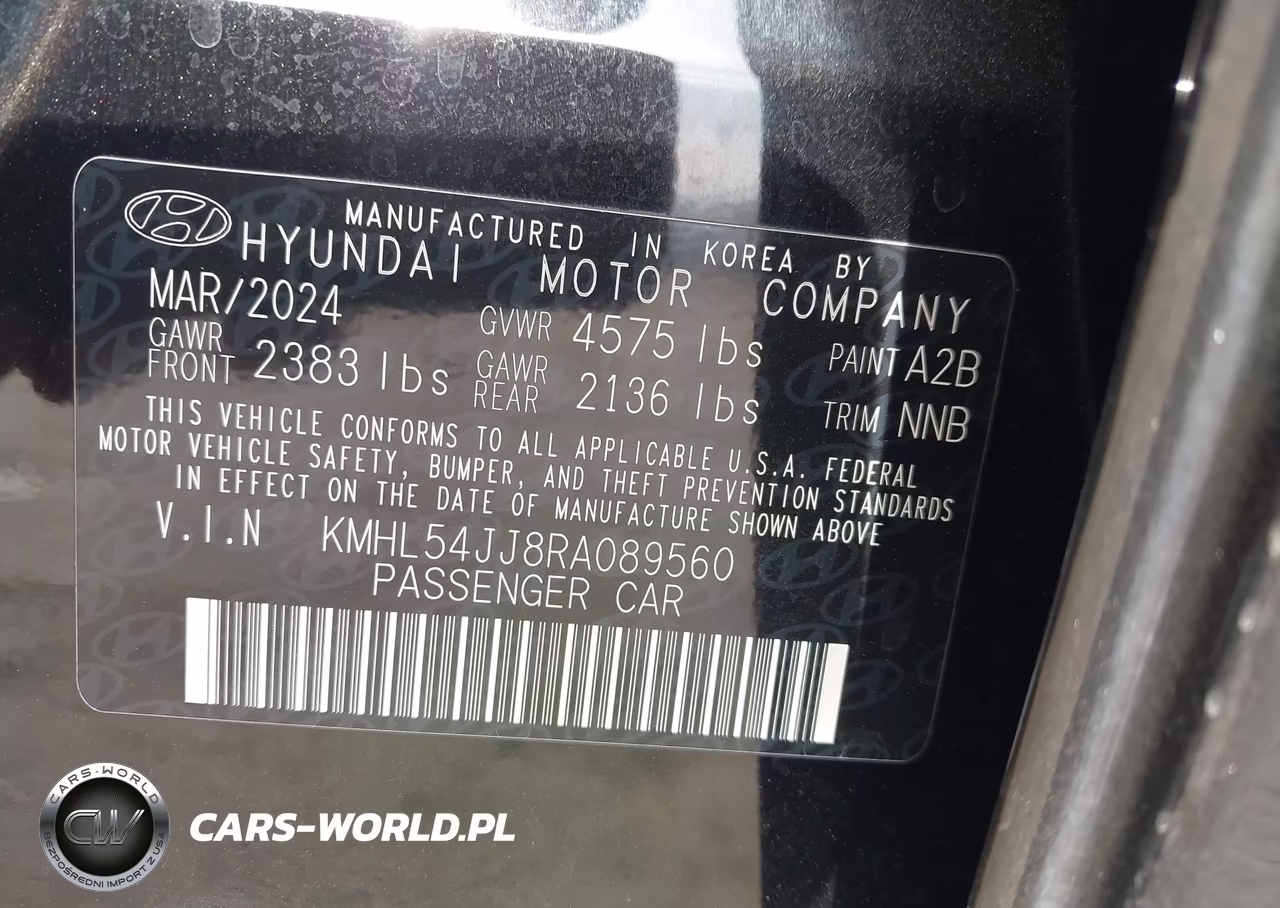 2024 Hyundai Sonata Hybrid Limited VIN:KMHL54JJ8RA089560 - 9