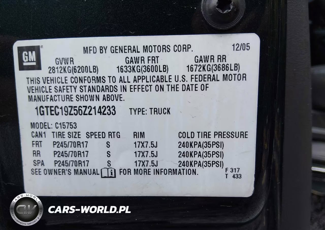 2006 GMC New Sierra C1500 VIN:1GTEC19Z56Z214233 - 9