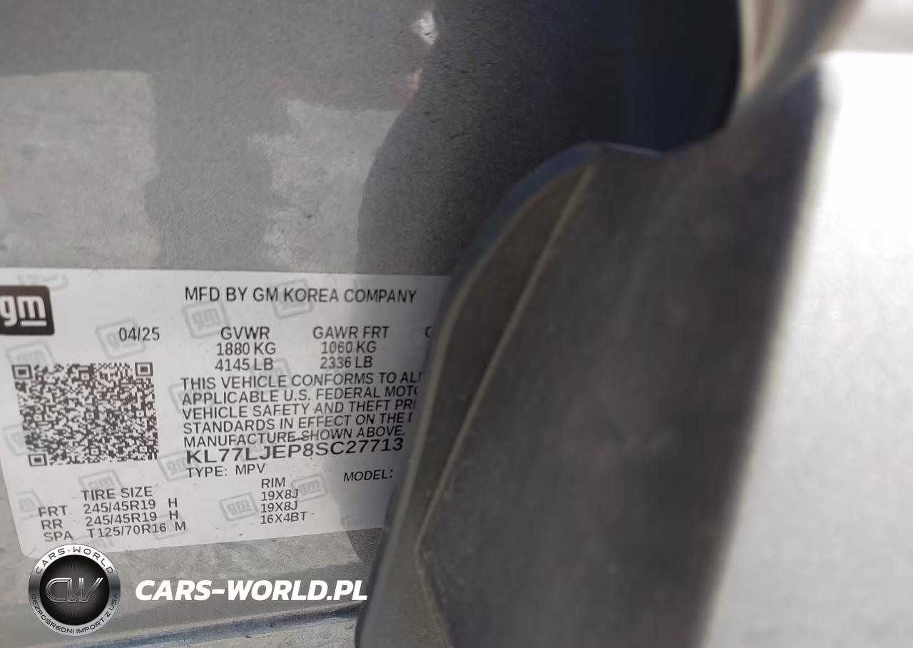2025 Chevrolet Trax Fwd 2Rs VIN:KL77LJEP8SC277138 - 9