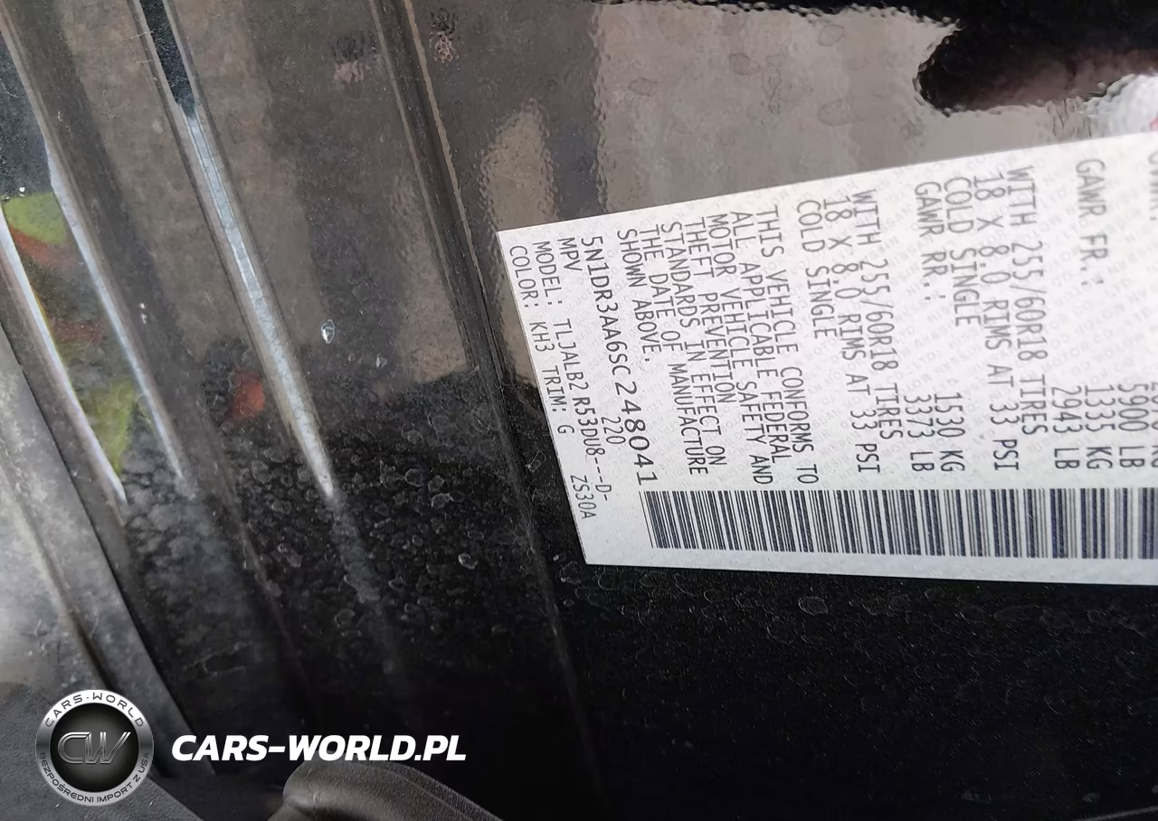 2025 Nissan Pathfinder S Fwd VIN:5N1DR3AA6SC248041 - 9