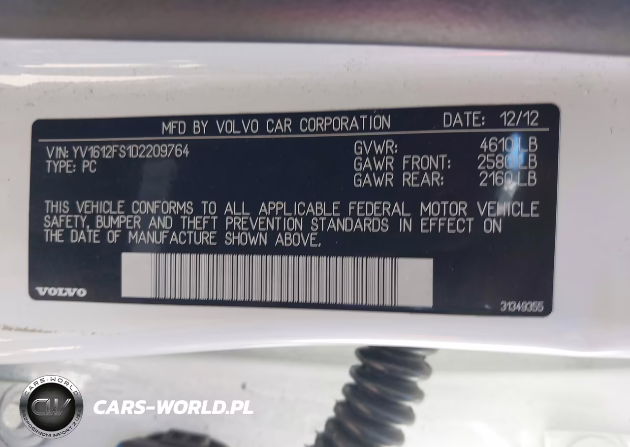 2013 Volvo S60 T5 VIN:YV1612FS1D2209764 - 9