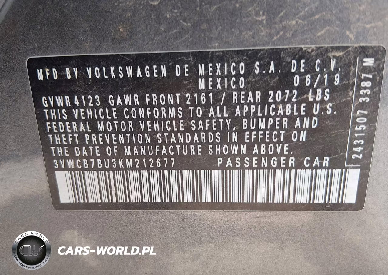 2019 Volkswagen Jetta 1.4T R-Line-1.4T S-1.4T Se VIN:3VWCB7BU3KM212677 - 9