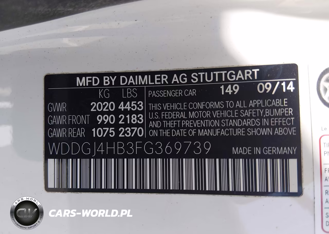 2015 Mercedes-Benz C 250 VIN:WDDGJ4HB3FG369739 - 9