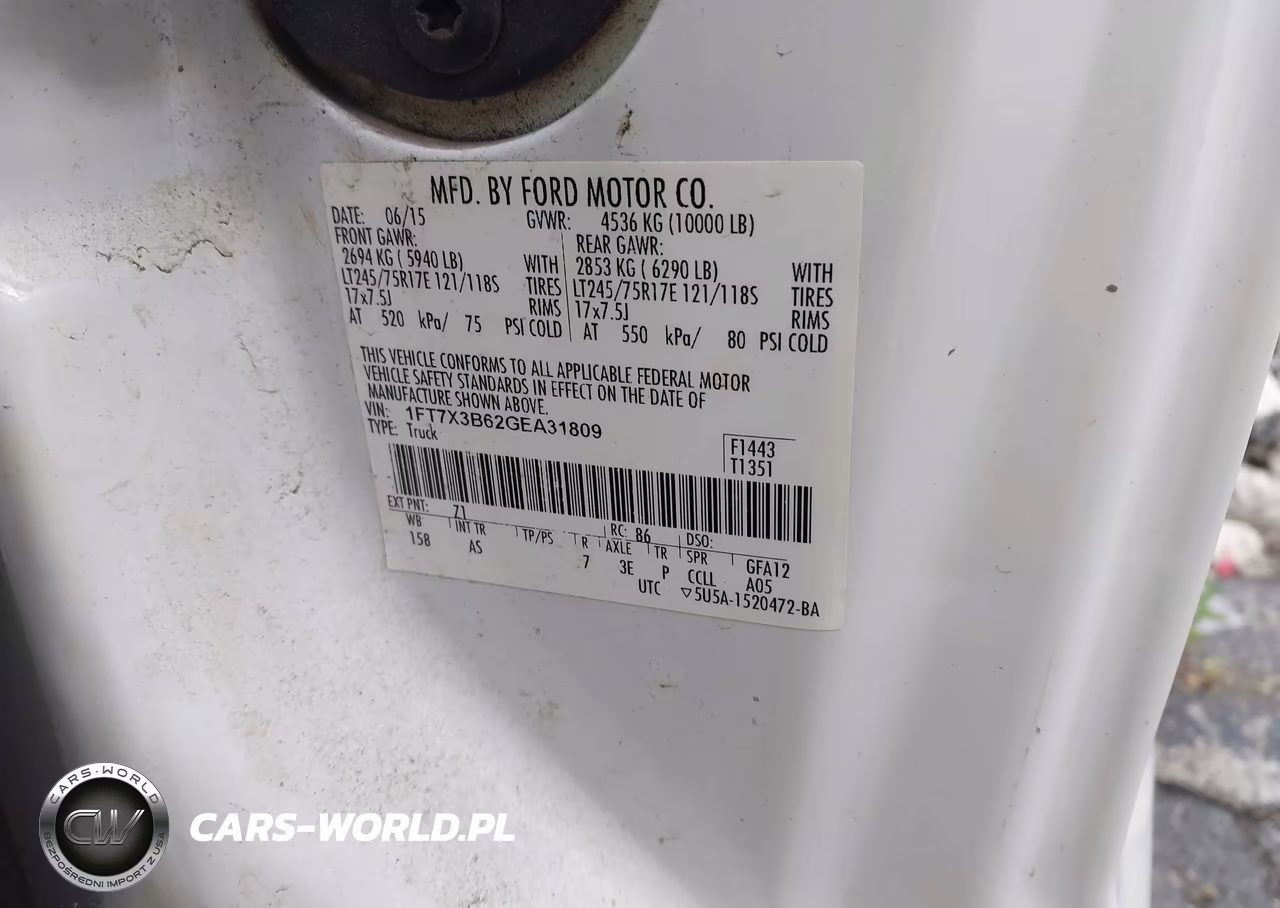 2016 Ford F-350 Xl VIN:1FT7X3B62GEA31809 - 9