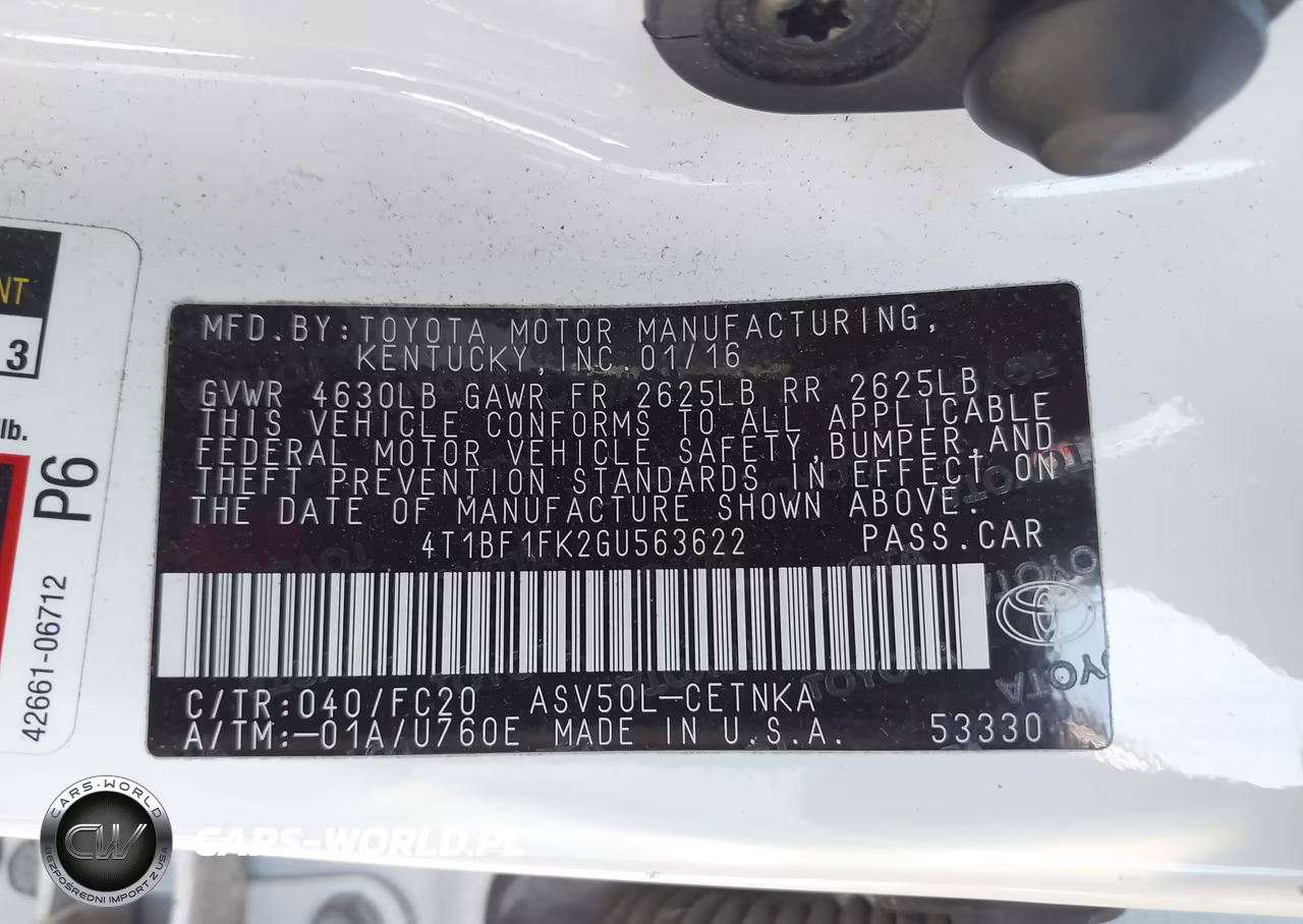 2016 Toyota Camry Le VIN:4T1BF1FK2GU563622 - 9