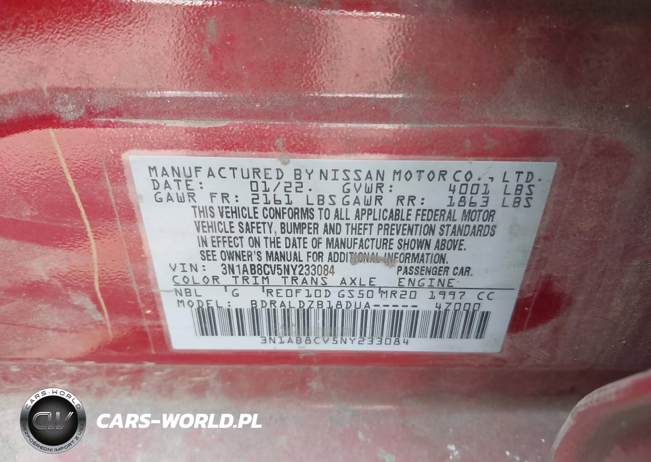 2022 Nissan Sentra Sv Xtronic Cvt VIN:3N1AB8CV5NY233084 - 9