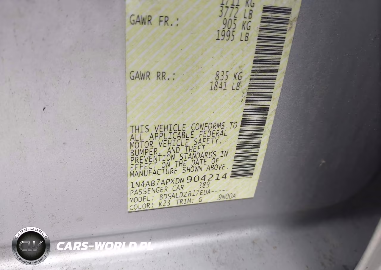 2013 Nissan Sentra Sv VIN:1N4AB7APXDN904214 - 9