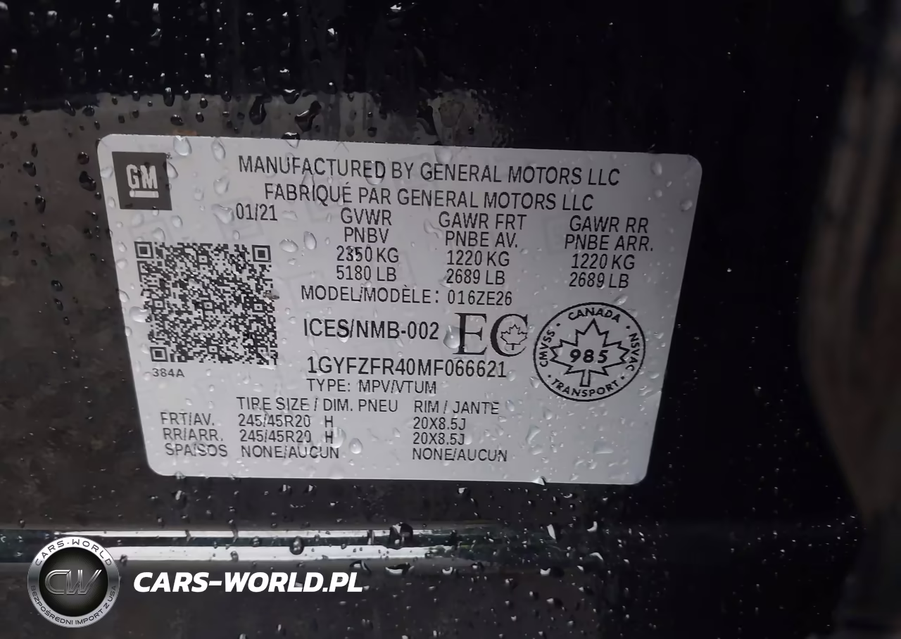 2021 Cadillac Xt4 Sport VIN:1GYFZFR40MF066621 - 9