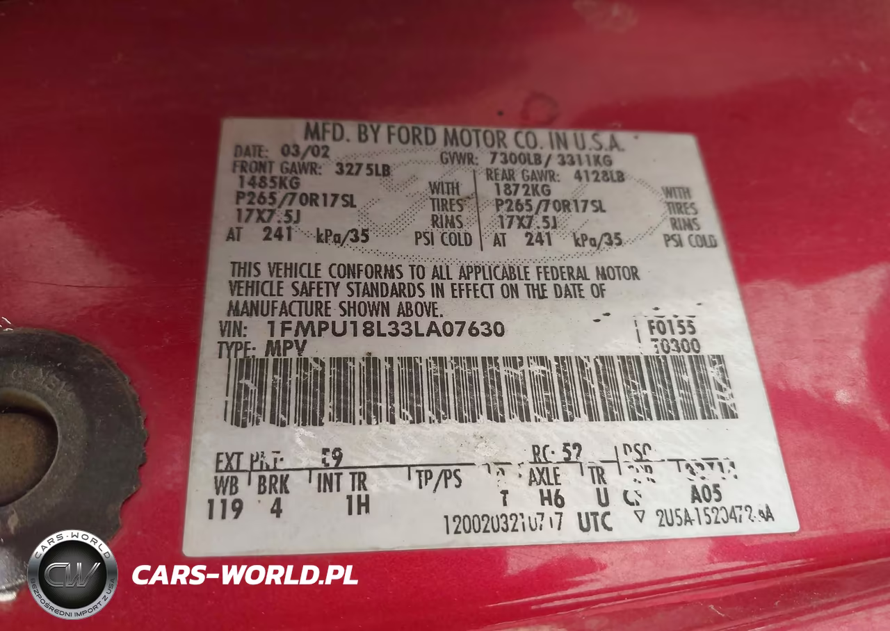 2003 Ford Expedition Eddie Bauer VIN:1FMPU18L33LA07630 - 9