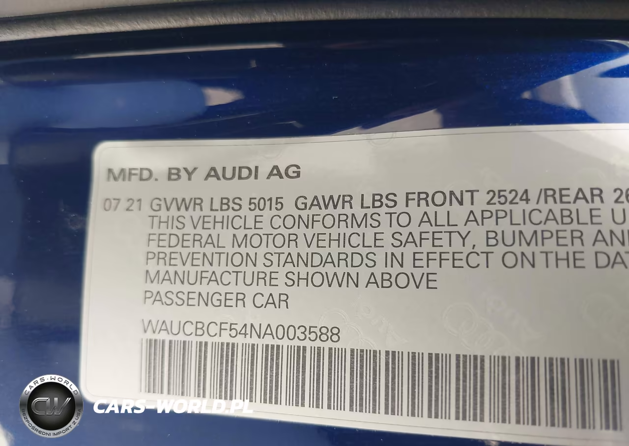 2022 Audi A5 Sportback Premium Plus 40 Tfsi Quattro S Tronic VIN:WAUCBCF54NA003588 - 9