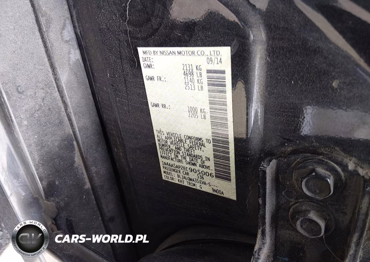 2014 Nissan Maxima 3.5 S VIN:1N4AA5AP2EC905006 - 9