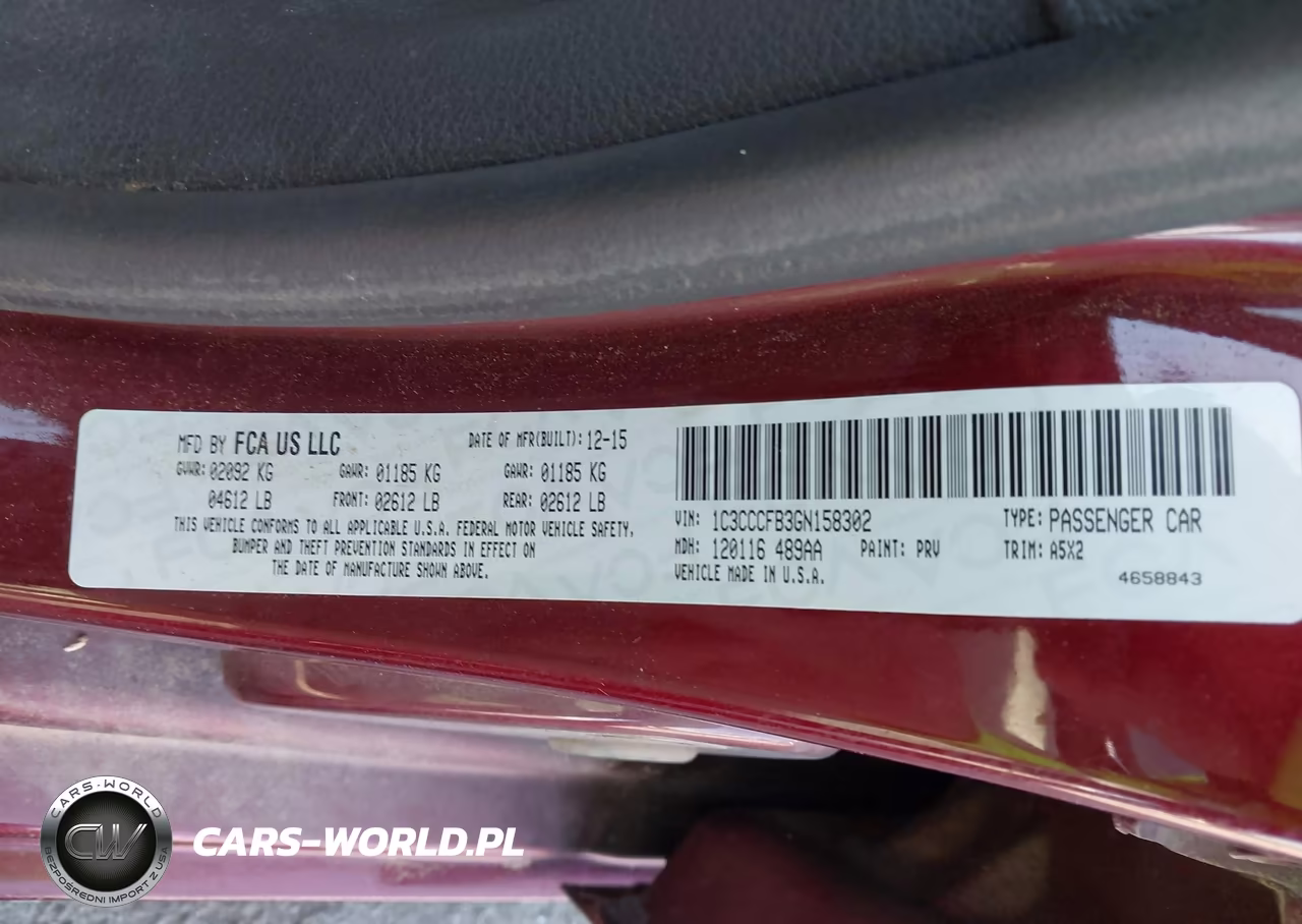 2016 Chrysler 200 Lx VIN:1C3CCCFB3GN158302 - 9