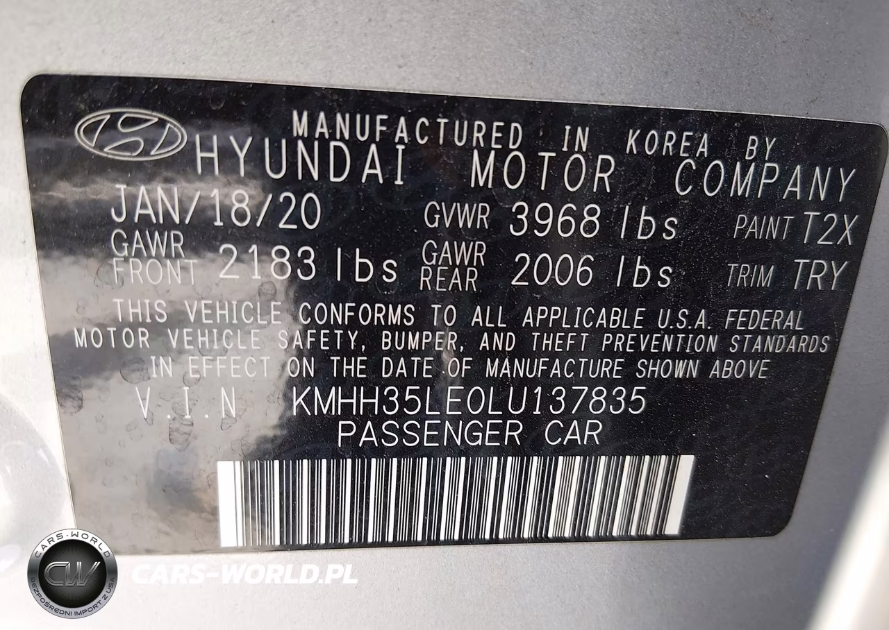 2020 Hyundai Elantra Gt VIN:KMHH35LE0LU137835 - 9