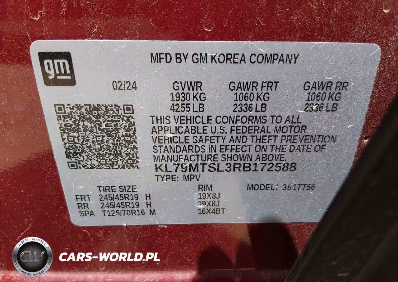 2024 Chevrolet Trailblazer Fwd Rs VIN:KL79MTSL3RB172588 - 9