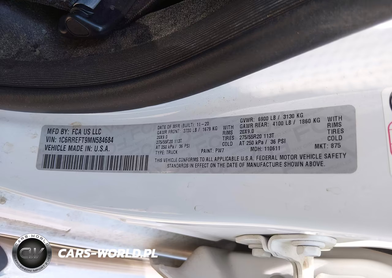 2021 Ram 1500 Lone Star 4X2 5'7 Box VIN:1C6RREFT9MN584684 - 9