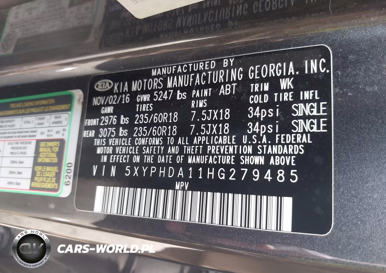 2017 Kia Sorento 2.0T Ex VIN:5XYPHDA11HG279485 - 9