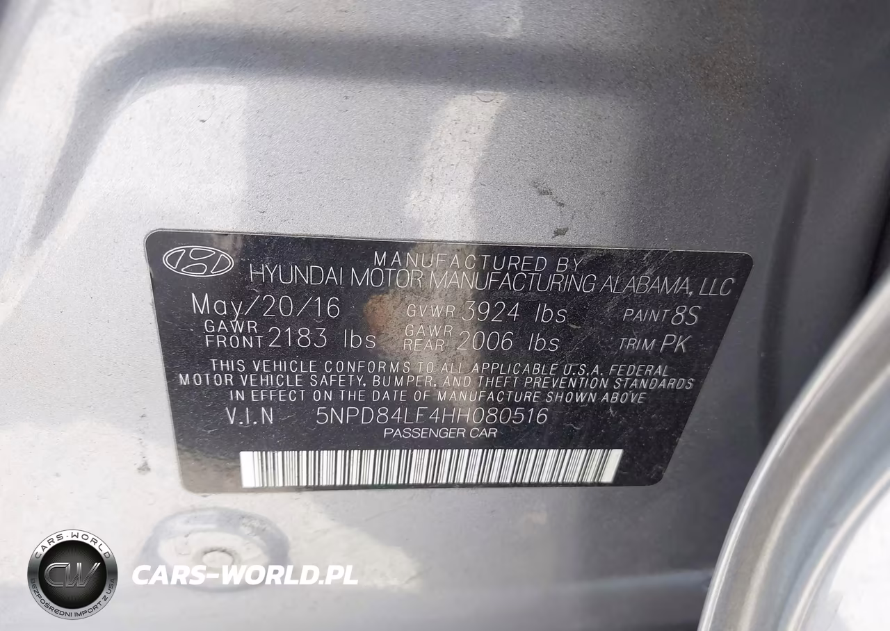 2017 Hyundai Elantra Se VIN:5NPD84LF4HH080516 - 9