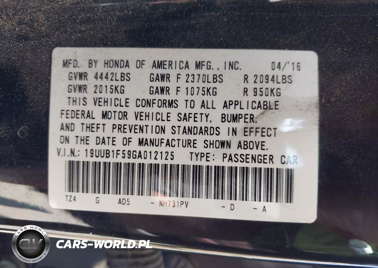 2016 Acura Tlx Tech VIN:19UUB1F59GA012125 - 9