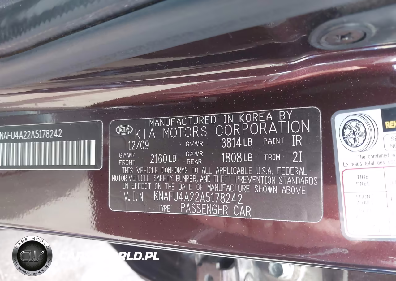 2010 Kia Forte Ex VIN:KNAFU4A22A5178242 - 9