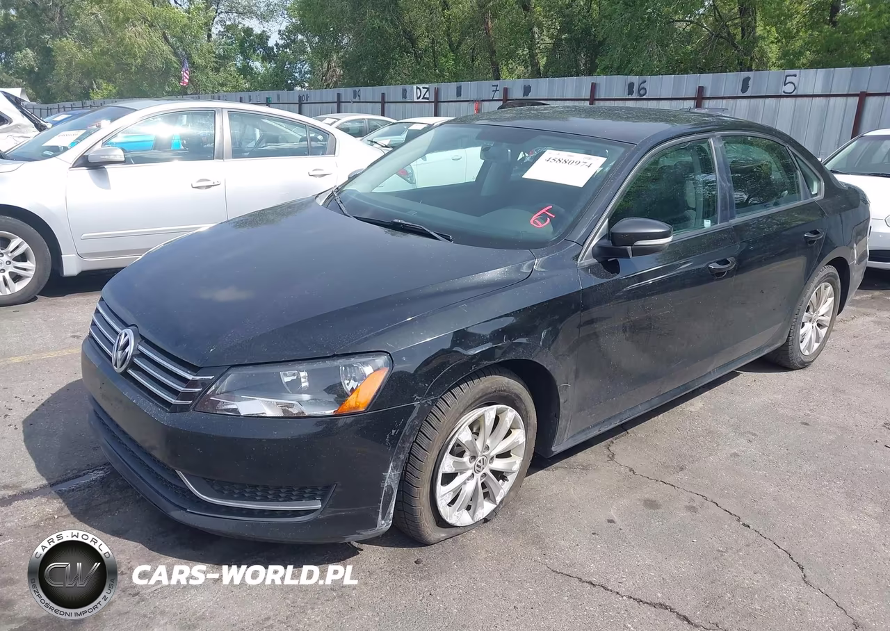 2013 Volkswagen Passat 2.5L S VIN:1VWAP7A33DC073138 - 2