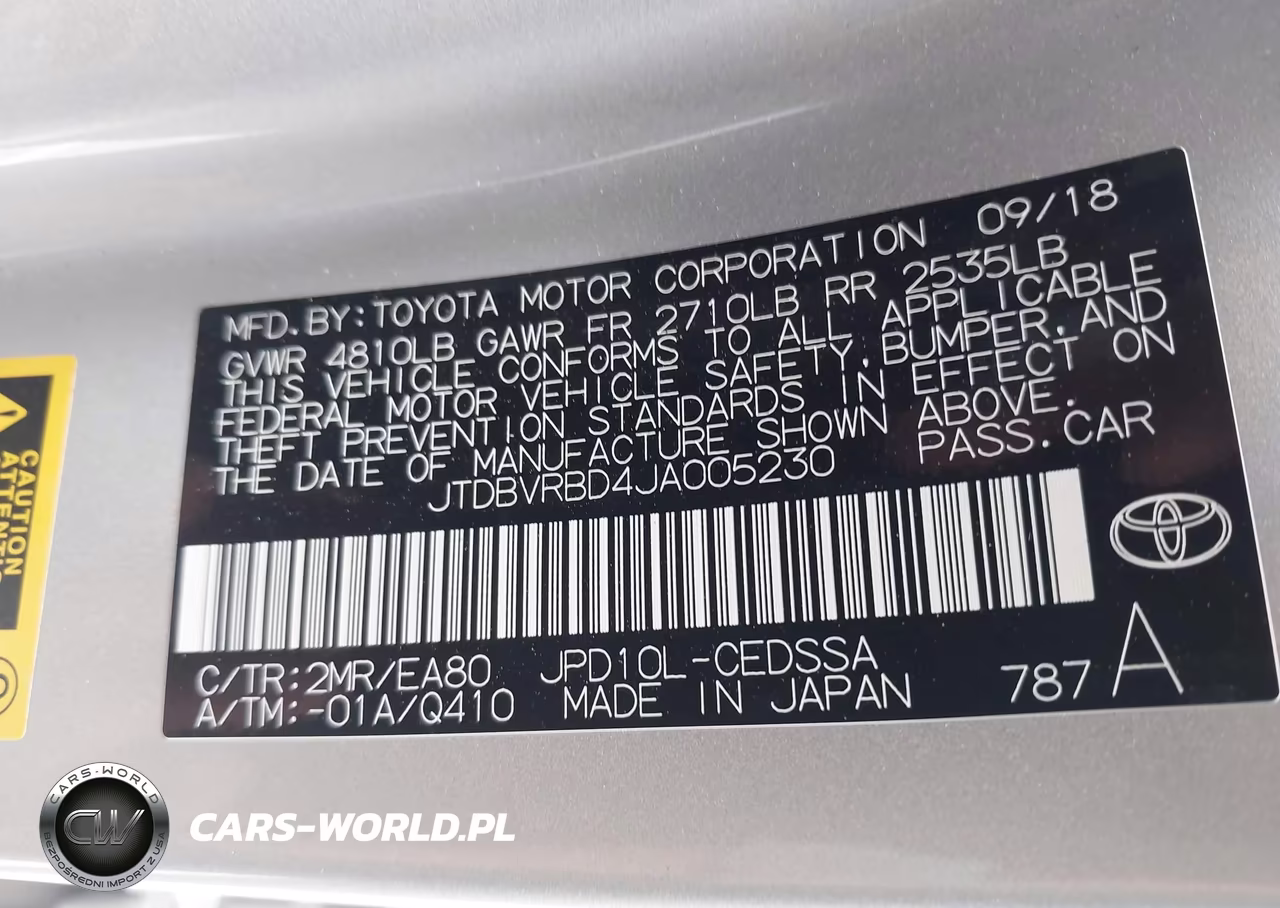 2018 Toyota Mirai VIN:JTDBVRBD4JA005230 - 9