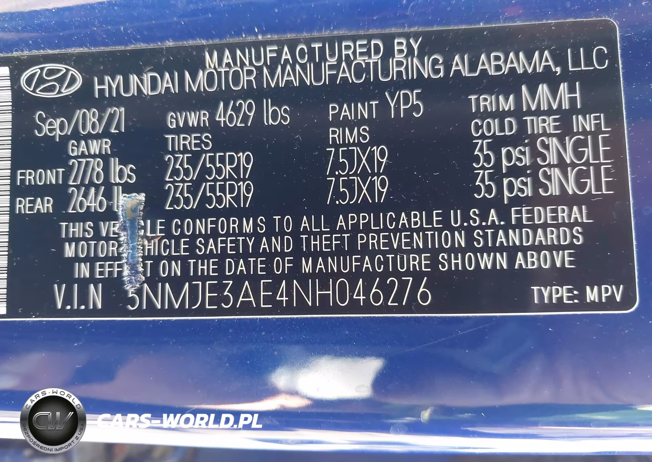 2022 Hyundai Tucson Limited VIN:5NMJE3AE4NH046276 - 9