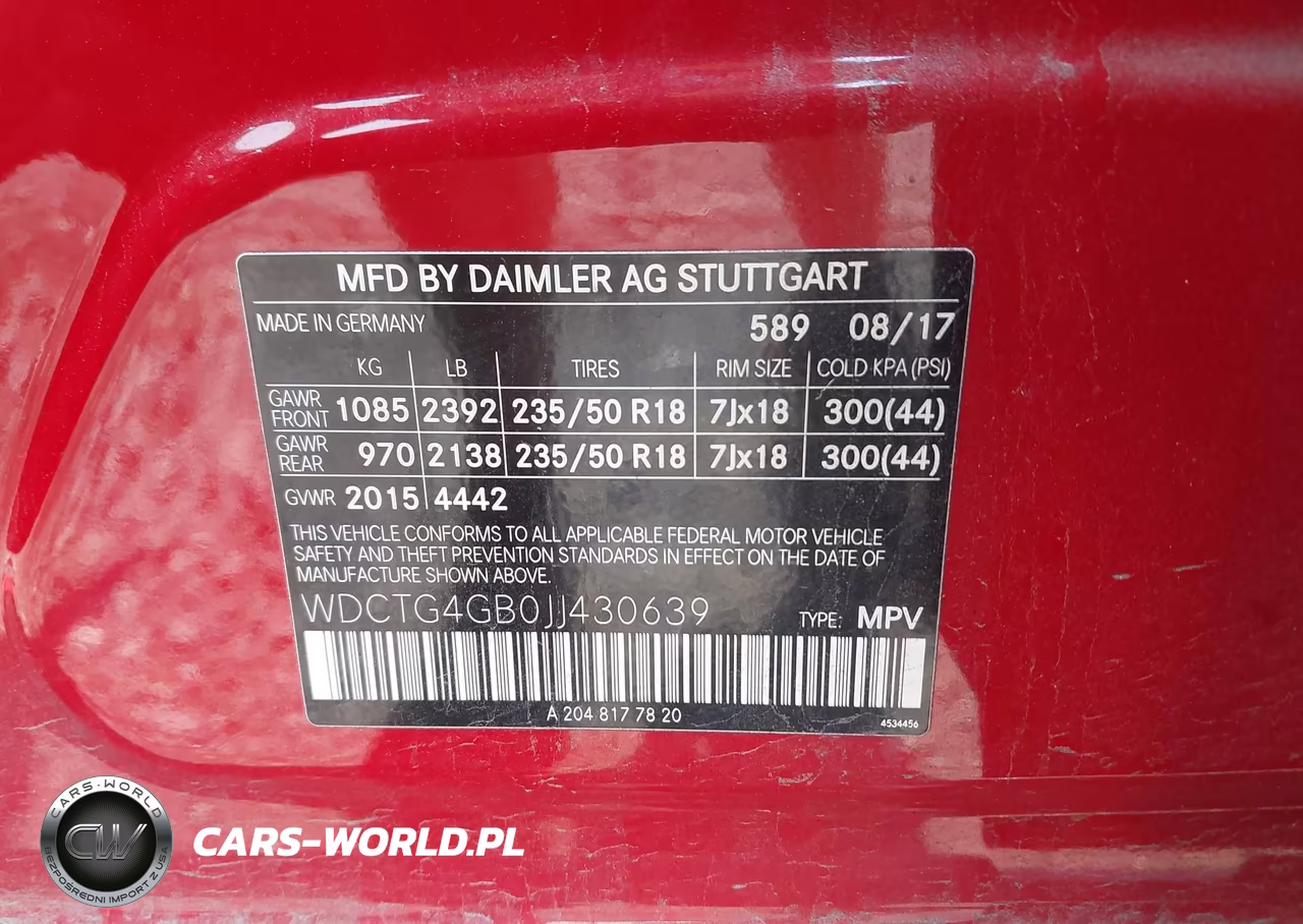 2018 Mercedes-Benz Gla 250 4Matic VIN:WDCTG4GB0JJ430639 - 9