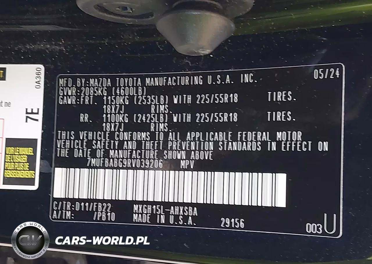 2024 Toyota Corolla Cross Hybrid Nightshade Edition VIN:7MUFBABG9RV039206 - 9