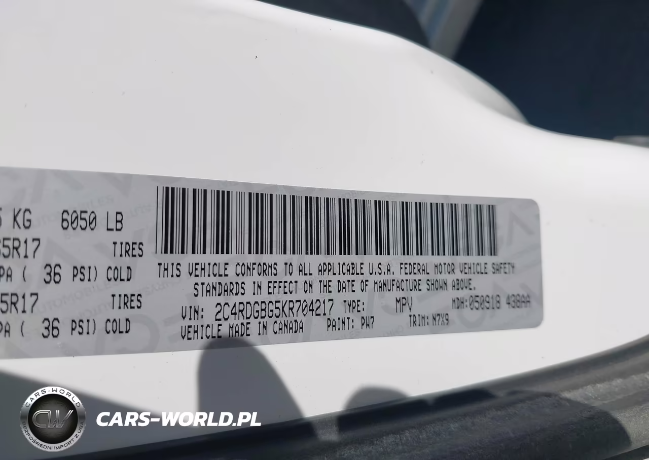 2019 Dodge Grand Caravan Se Plus VIN:2C4RDGBG5KR704217 - 9
