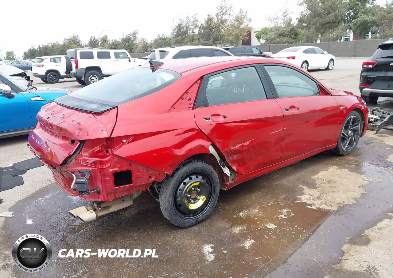 2022 Hyundai Elantra N Line VIN:KMHLR4AF7NU243295 - 4