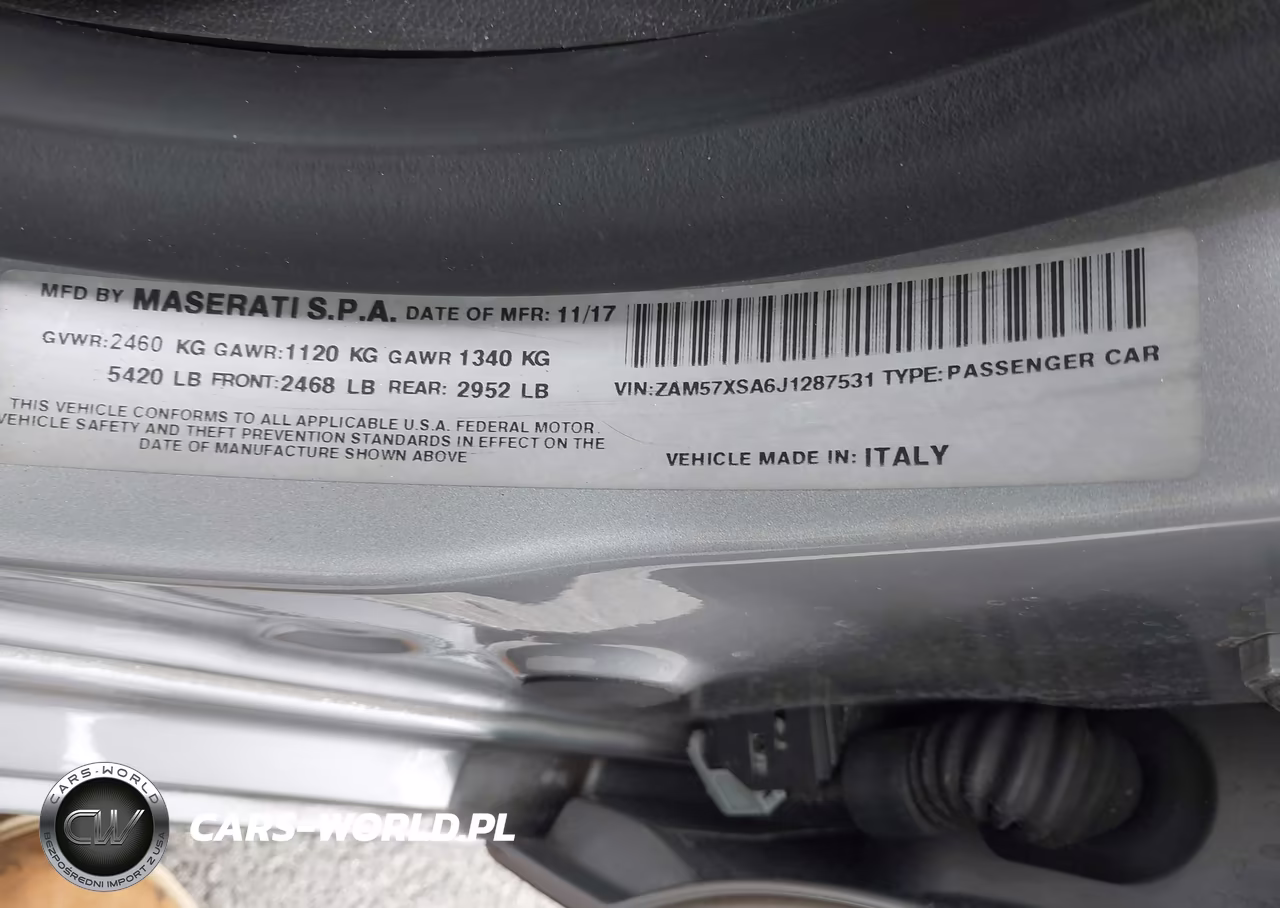 2018 Maserati Ghibli VIN:ZAM57XSA6J1287531 - 9